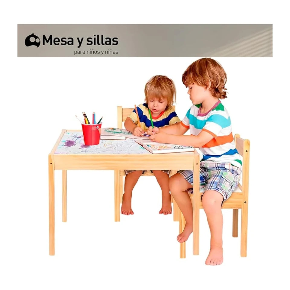 Mesa y Silla Montessori para Niño