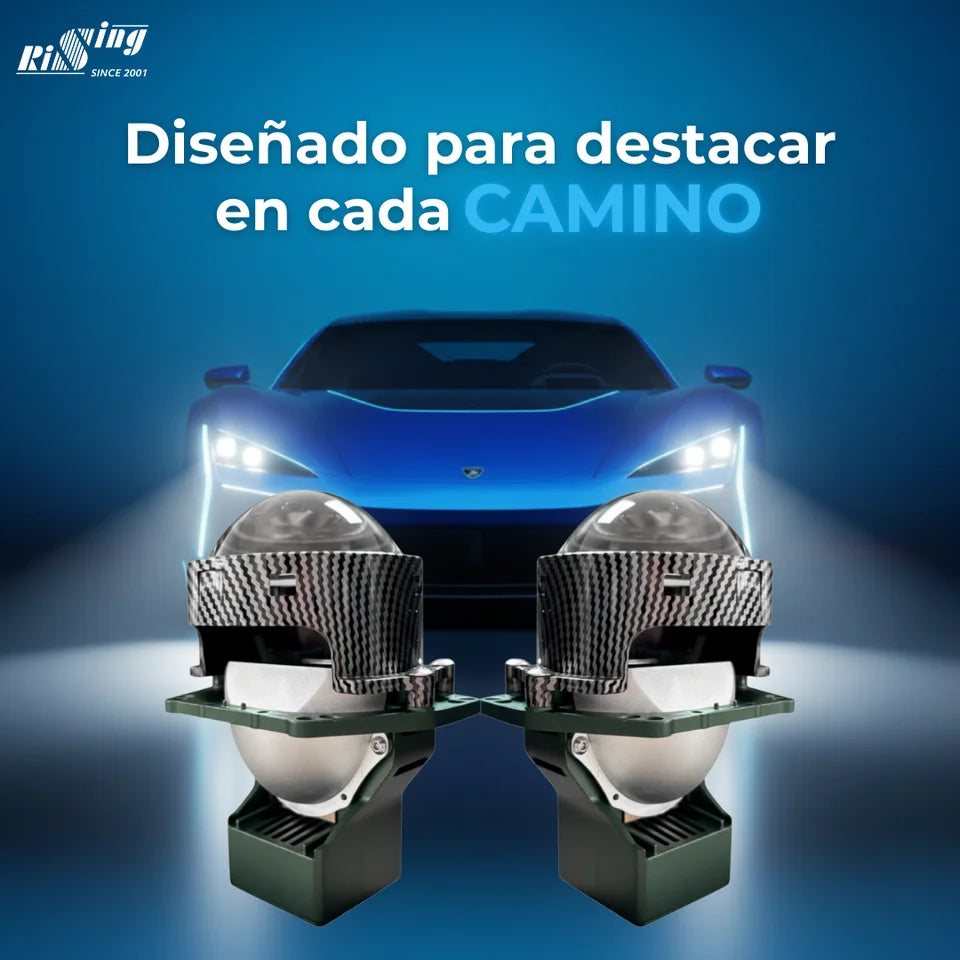 Kit LED GL102 Ojo de Pez Alta/Baja Iluminación Blanca de Alto Brillo
