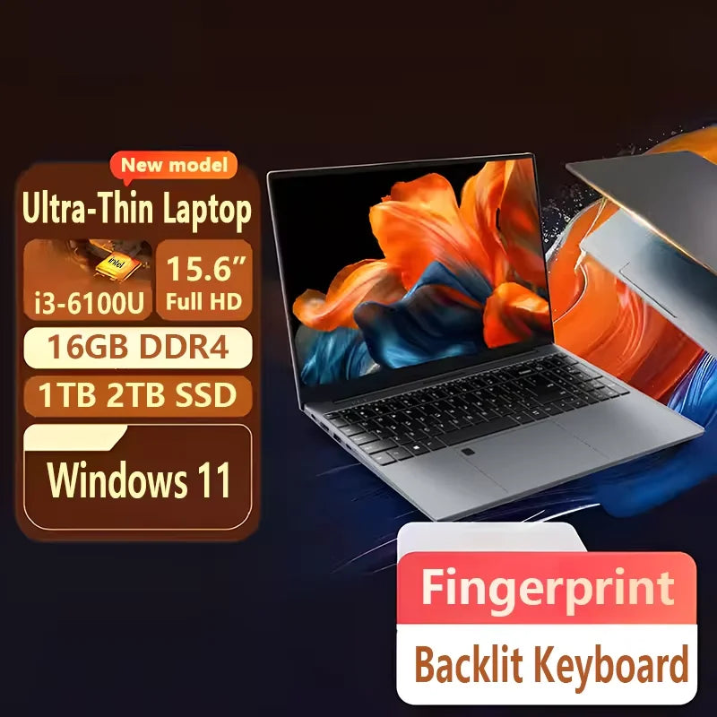 15.6 inch Portable NotebookIntel  Windows 11 Pro