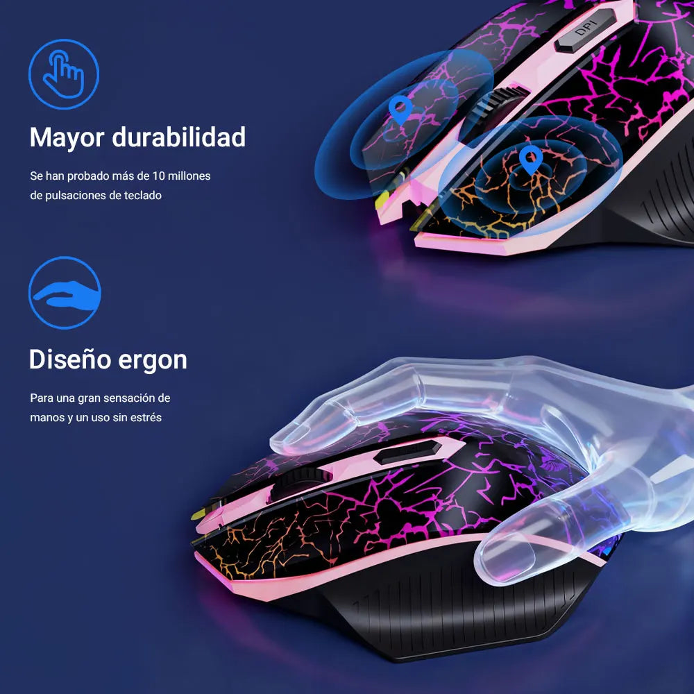 Teclado mecanico,Kit Teclado Y Mousratón