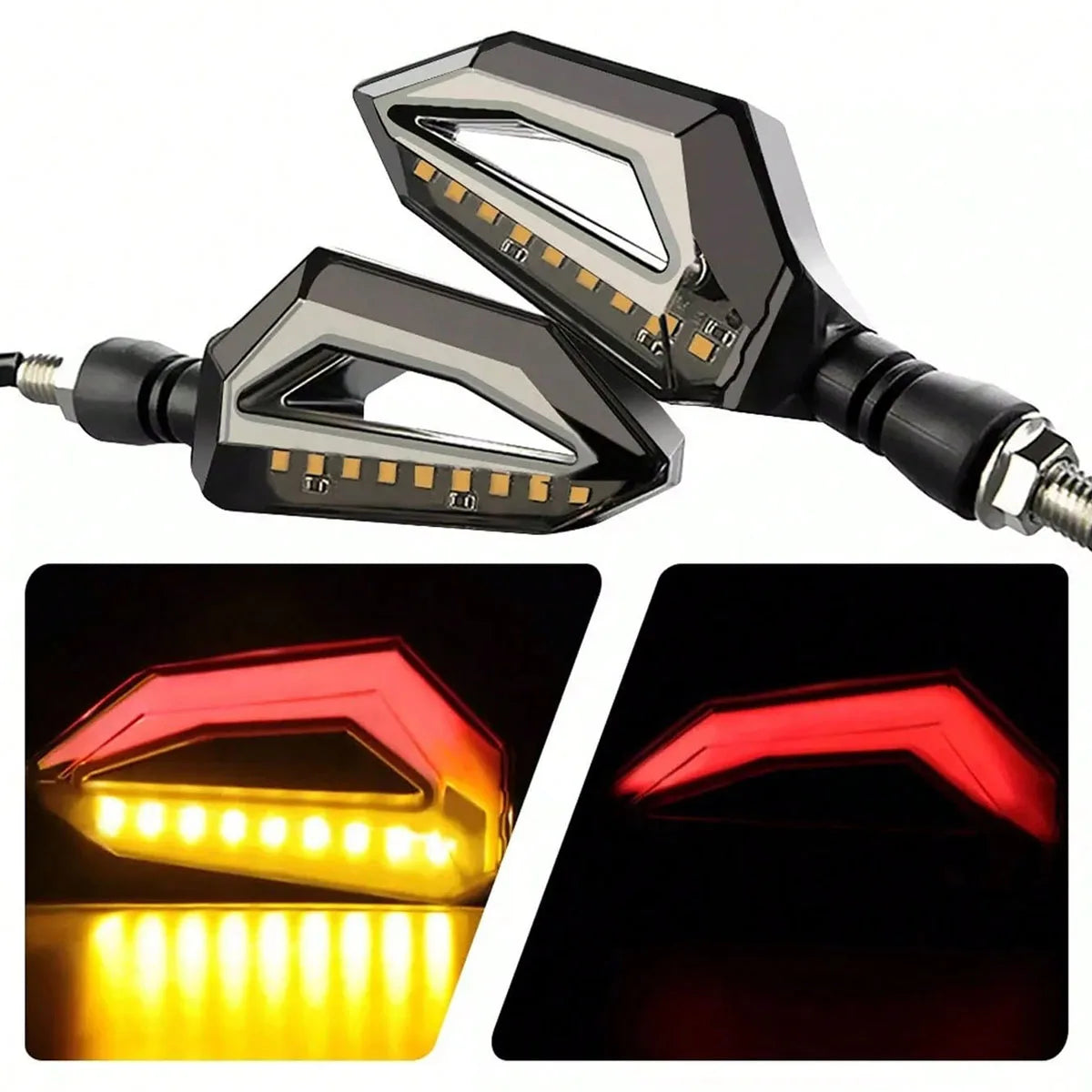 Indicadores De Señal De Giro Para Motocicleta De 12V Luces