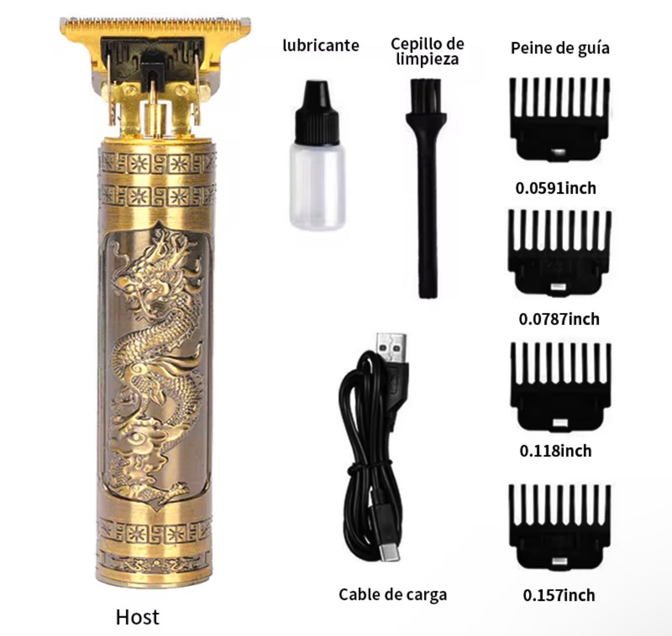 Cortadora de pelo eléctrica profesional para hombres,