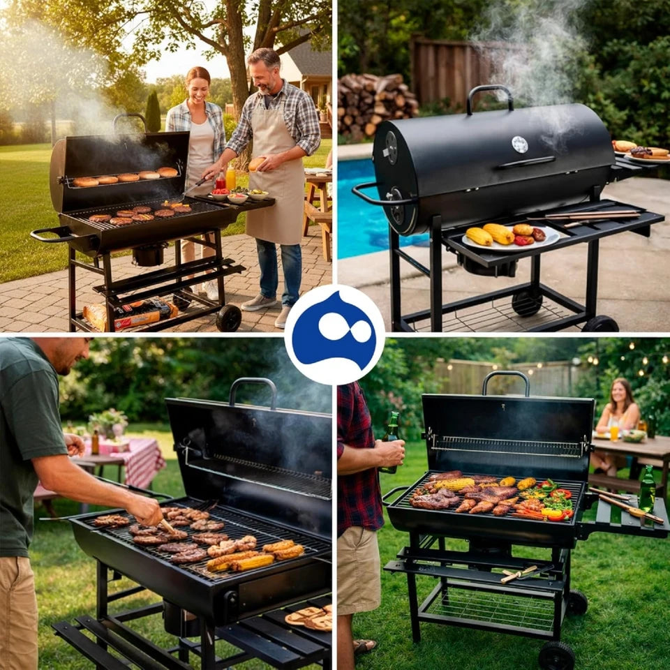 Parrilla Asador Premium para Carbón