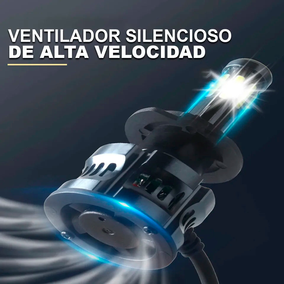 Kit de LED G44-6 6 Caras Alta y Baja Luz Blanca Potente para Auto