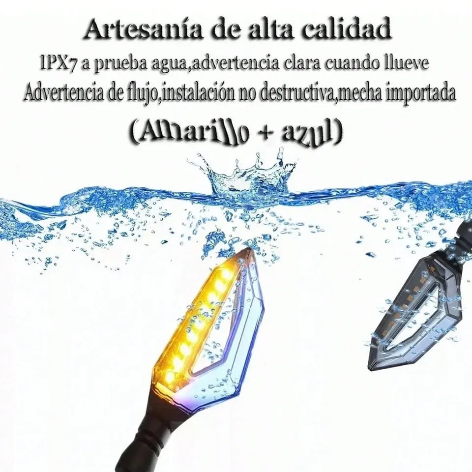 Indicadores De Señal De Giro Para Motocicleta De 12V Luces