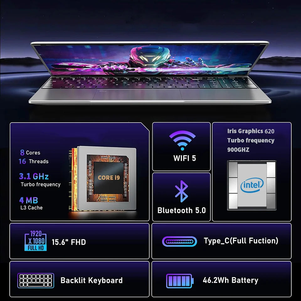computadora portátil de 15.6 pulgadas con Windows 11 Pro
