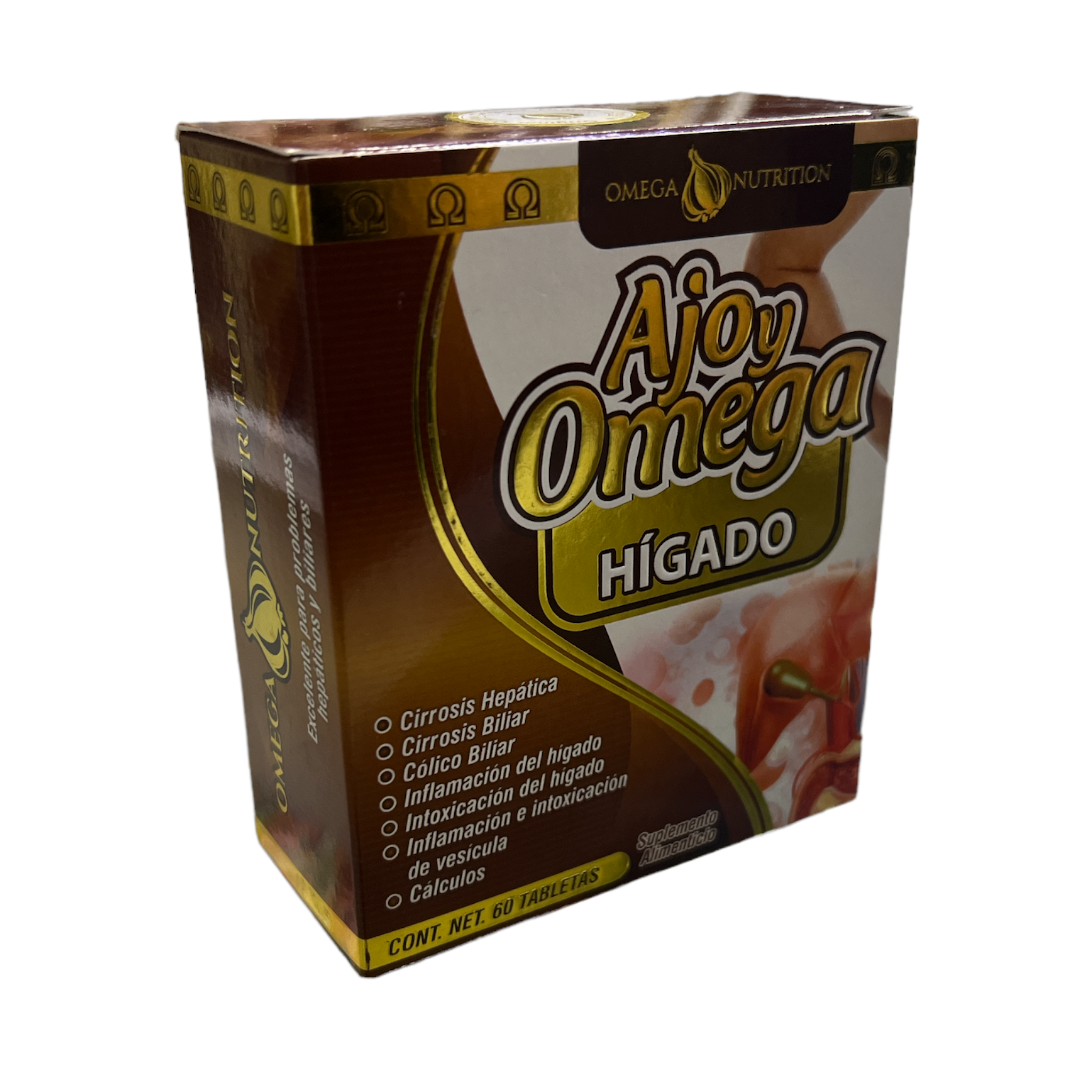 TAB AJO Y OMEGA HIGADO C/60 OMEGA NUTRITION