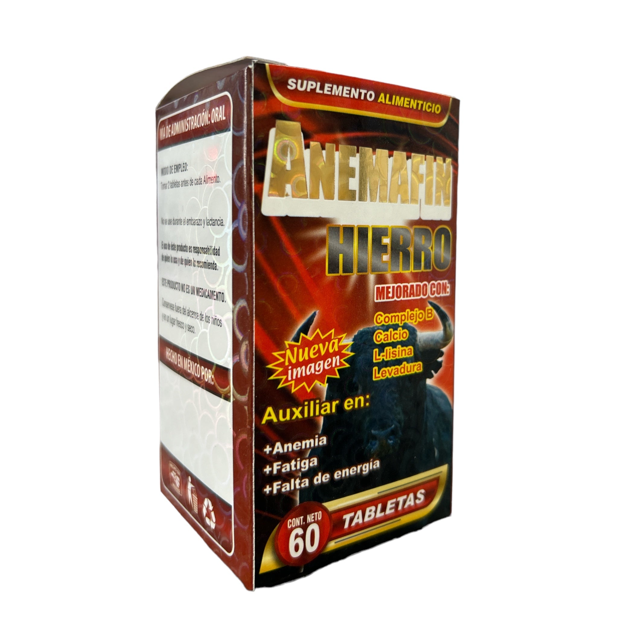 TAB ANEMAFIN HIERRO C / 60 DRAGON DORADO