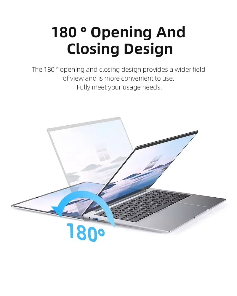 ordenador portátil Windows 11 Pro Intel Atom A3950 2025 Notebook 12GB RAM 512GB 1TB 2TB SSD 1080P ordenador