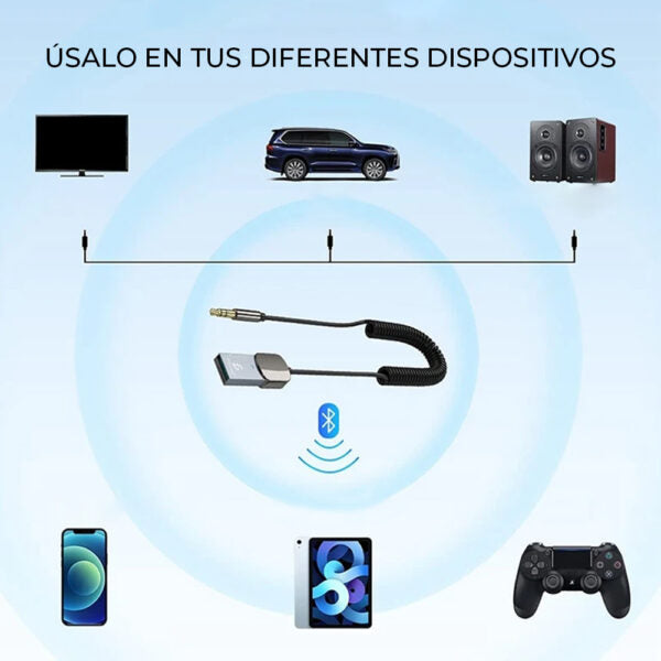 Adaptador Receptor Y Transmisor Bluetooth 5.4 2 En 1