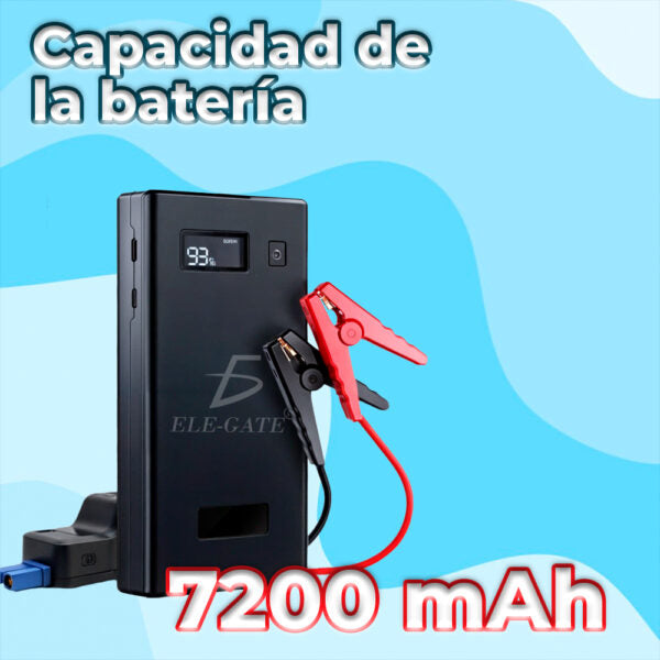 Arrancador Portátil De Batería Para Coche De 7200 Mah