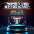 Transmisor Fm Bluetooth 5.0 Para Coche Con Led Rgb