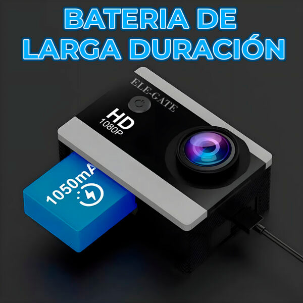 Cámara Deportiva Full Hd 1080P Con Pantalla 2″ 12Mp