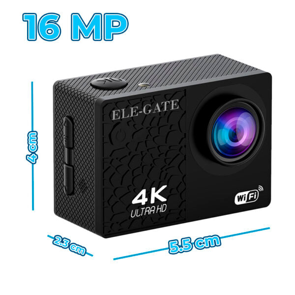 Cámara Deportiva De Acción 4K Ultra Hd 16Mp Wifi