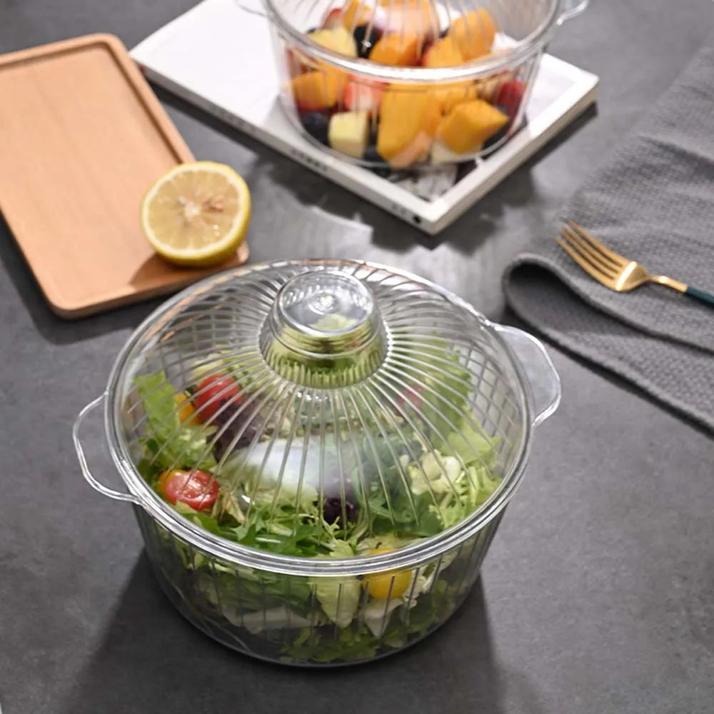 Recipiente contenedor de acrílico.