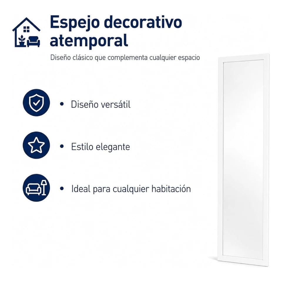 Espejo de Cuerpo Completo Blanco