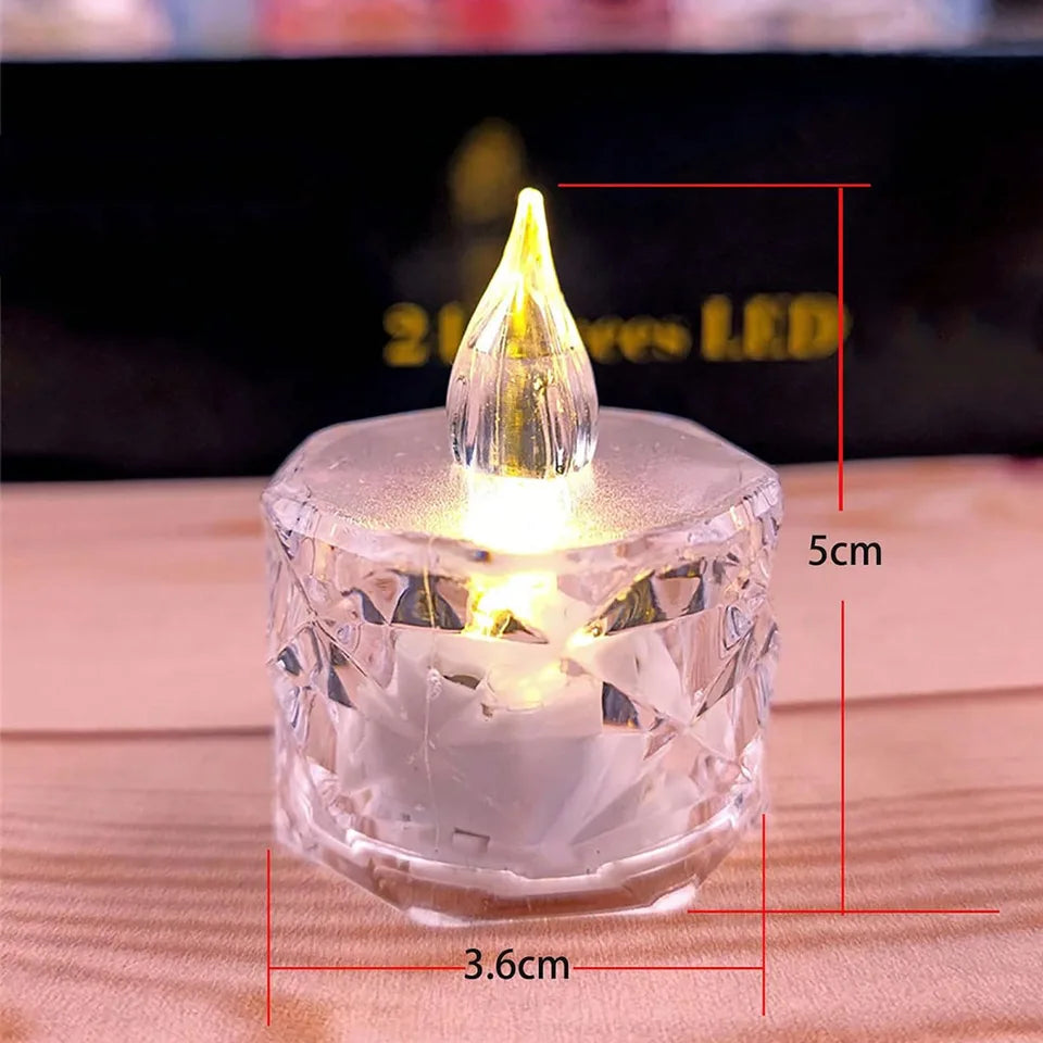 24 Velas LED Electrónicas Sin Llama