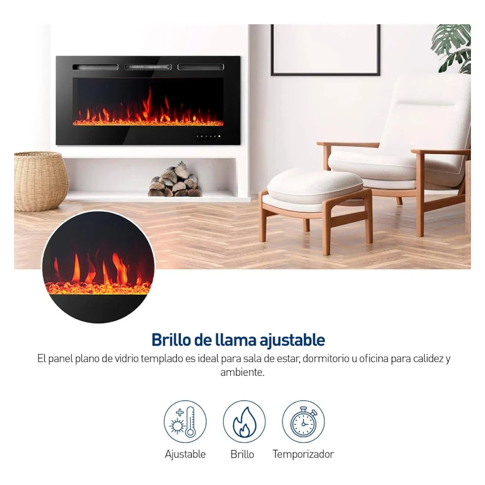 Calentador Chimenea Eléctrica Empotrable