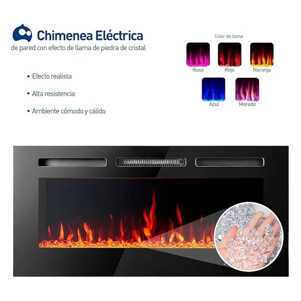 Calentador Chimenea Eléctrica Empotrable