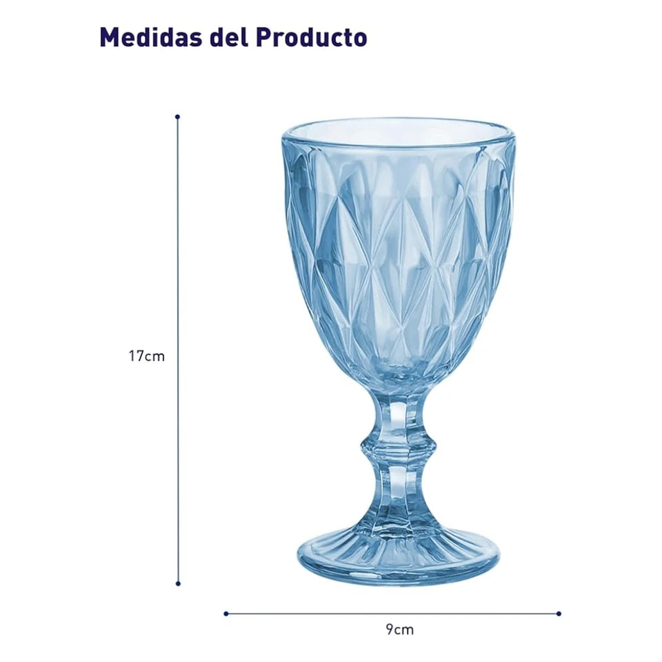 Juego de 6 Copas de Vidrio