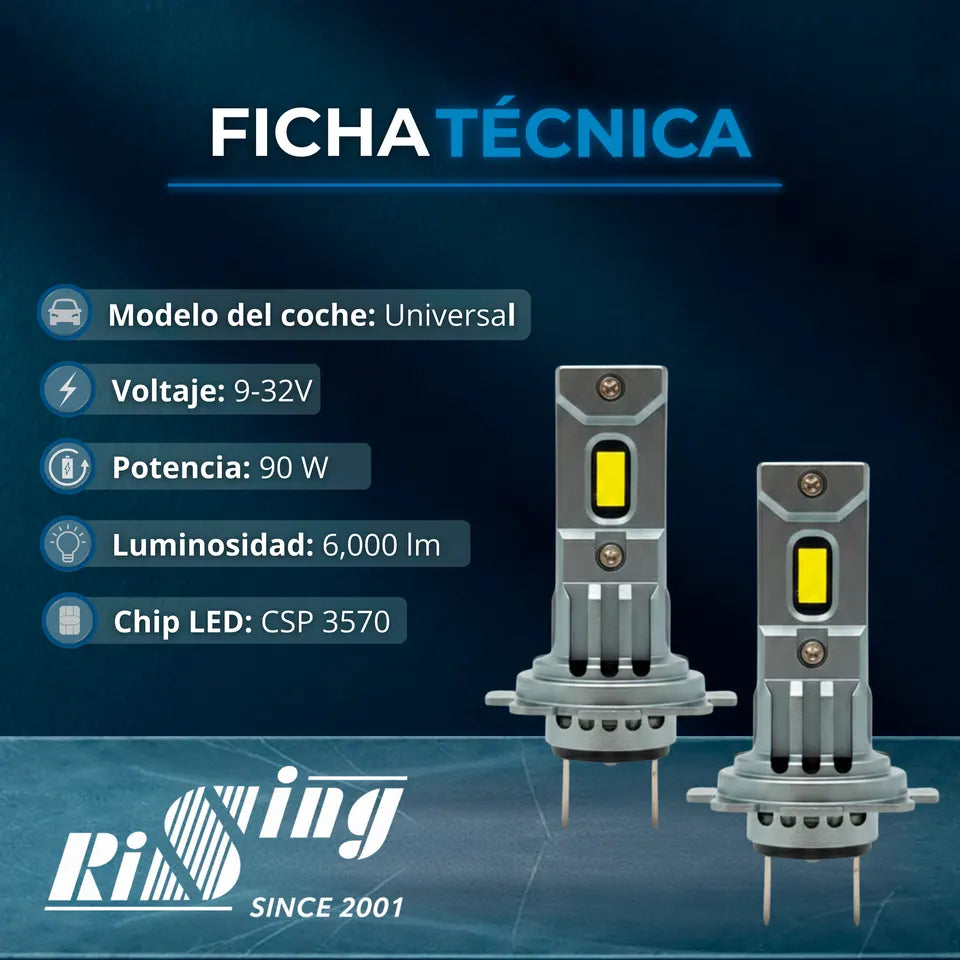 Kit LED Z45 2 Caras Alta/Baja  Iluminación Blanca