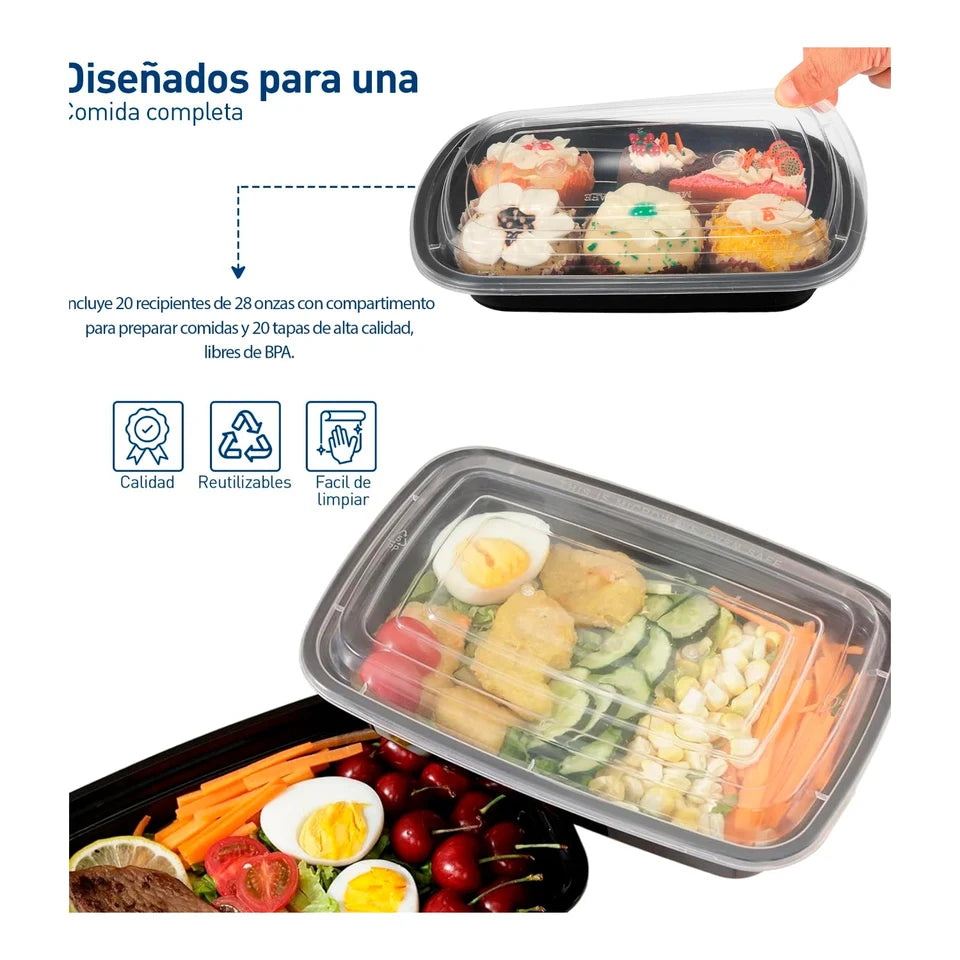 Contenedores para Alimentos con Tapa
