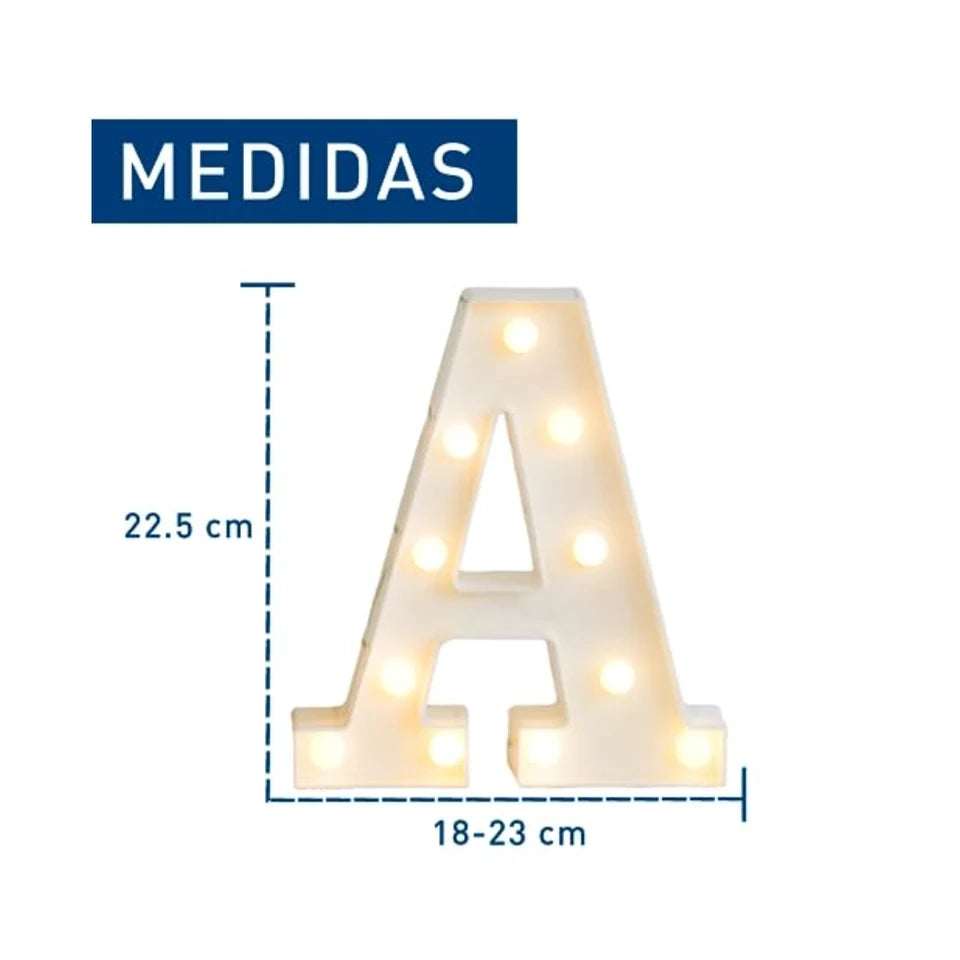 Letras Decorativas con Luz LED