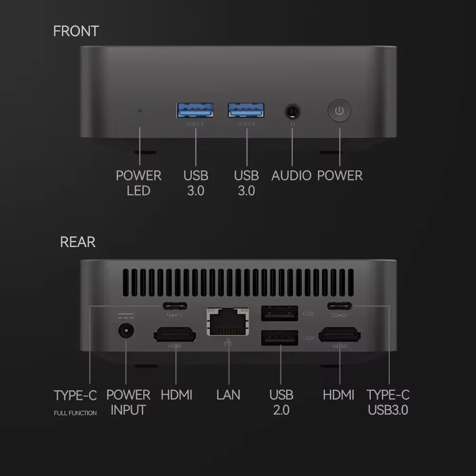 Mini PC Portátil Intel Core i9-8950HK con Windows 11