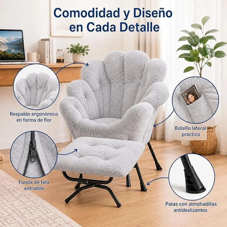 Sillón Individual con Otomana