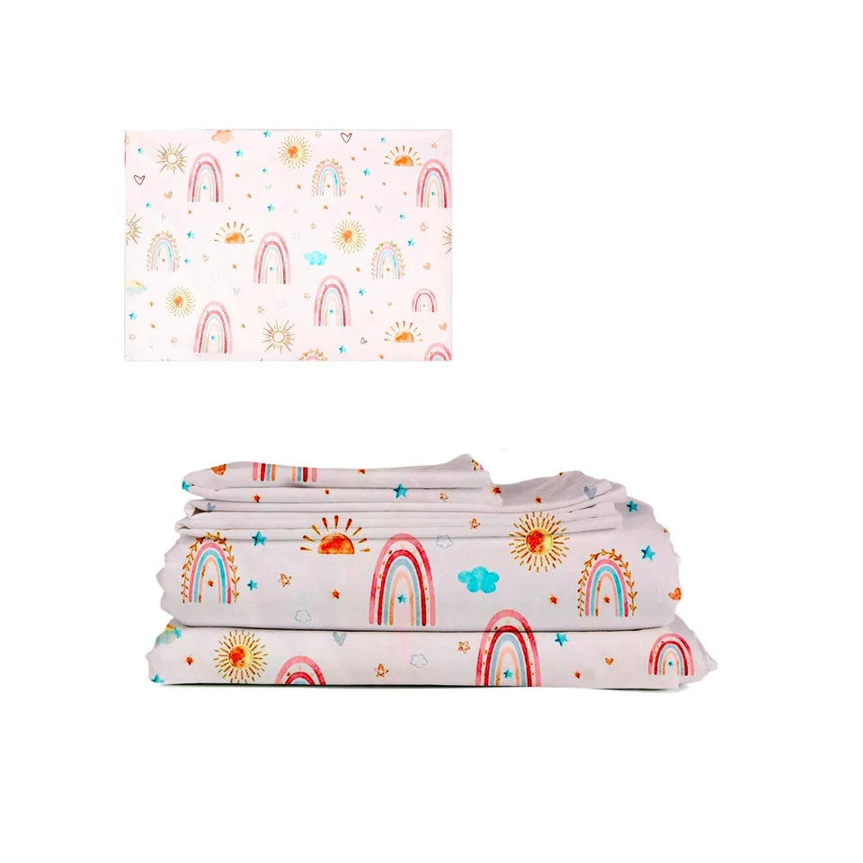 Juego de Sabanas Individual Con Funda de Almohada