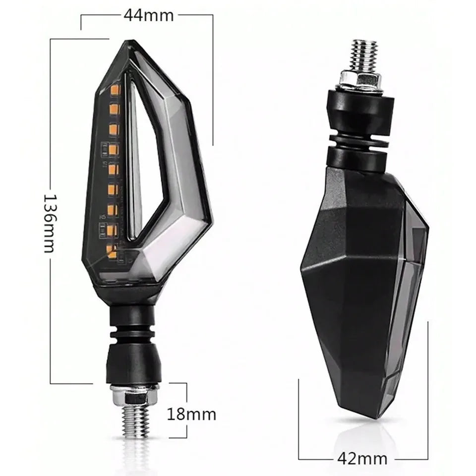 Indicadores De Señal De Giro Para Motocicleta De 12V Luces