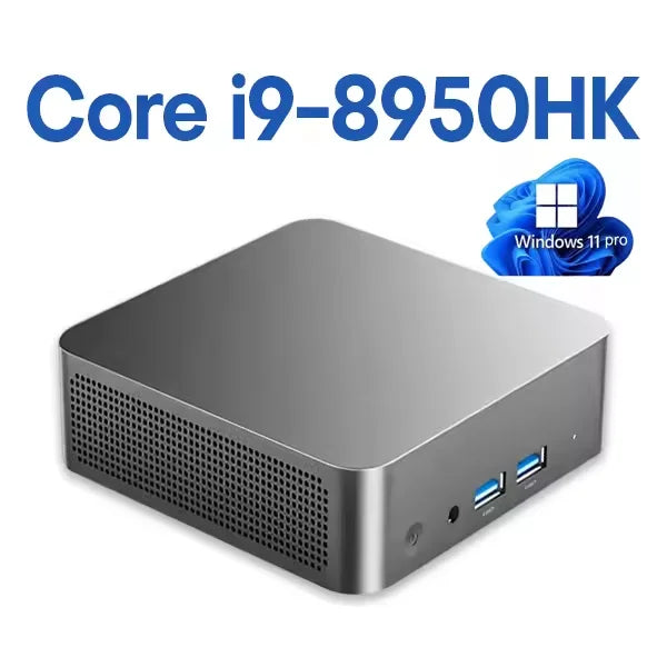 Mini PC 2026 con Intel Core i9-8950HK, Windows 11 Pro