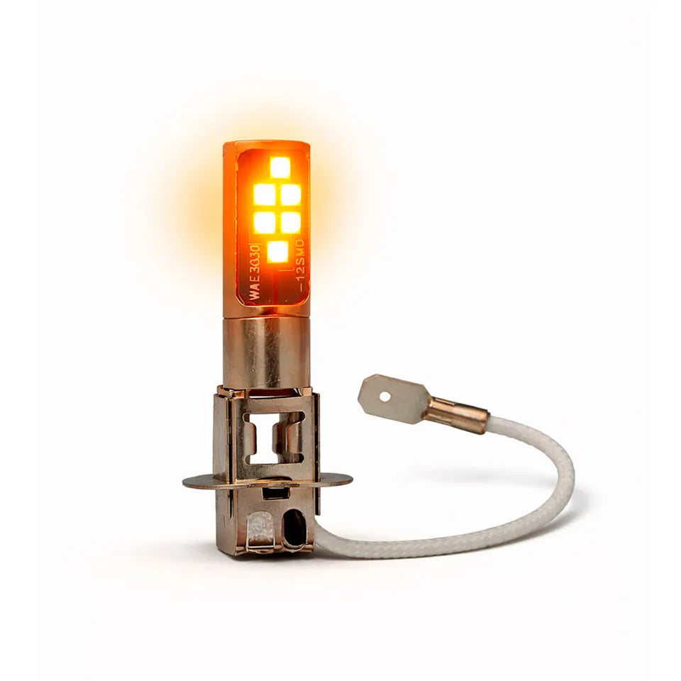 Par de LED Antiniebla Color Ámbar 2–24V