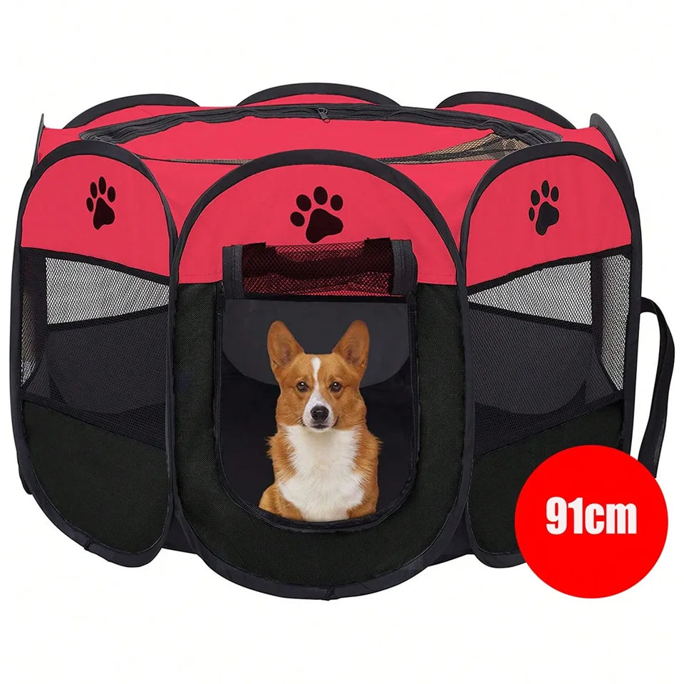 Plegable Duradero Y Portátil Lona De Valla De La Sala De Partos Para Mascotas Nido