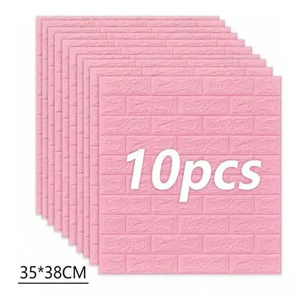 Pared Tridimensional 3D Pegada A La Pared
