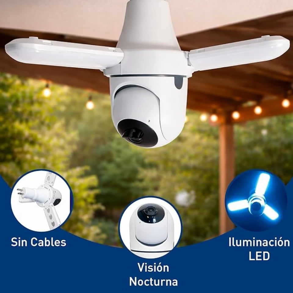 Cámara de Seguridad con Luz Integrada