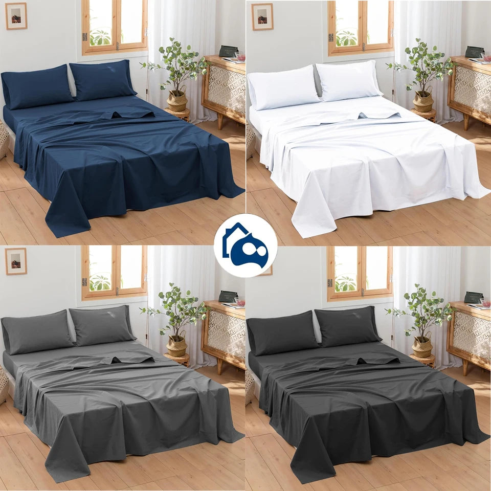 Bluelander Juego de Sabanas con Fundas para Almohadas