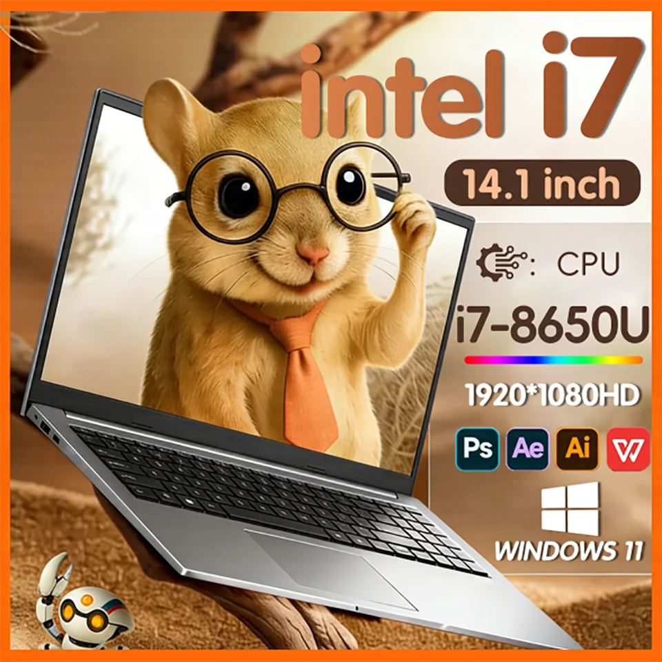 Computadora portátil de 14.1 pulgadas, Windows 11