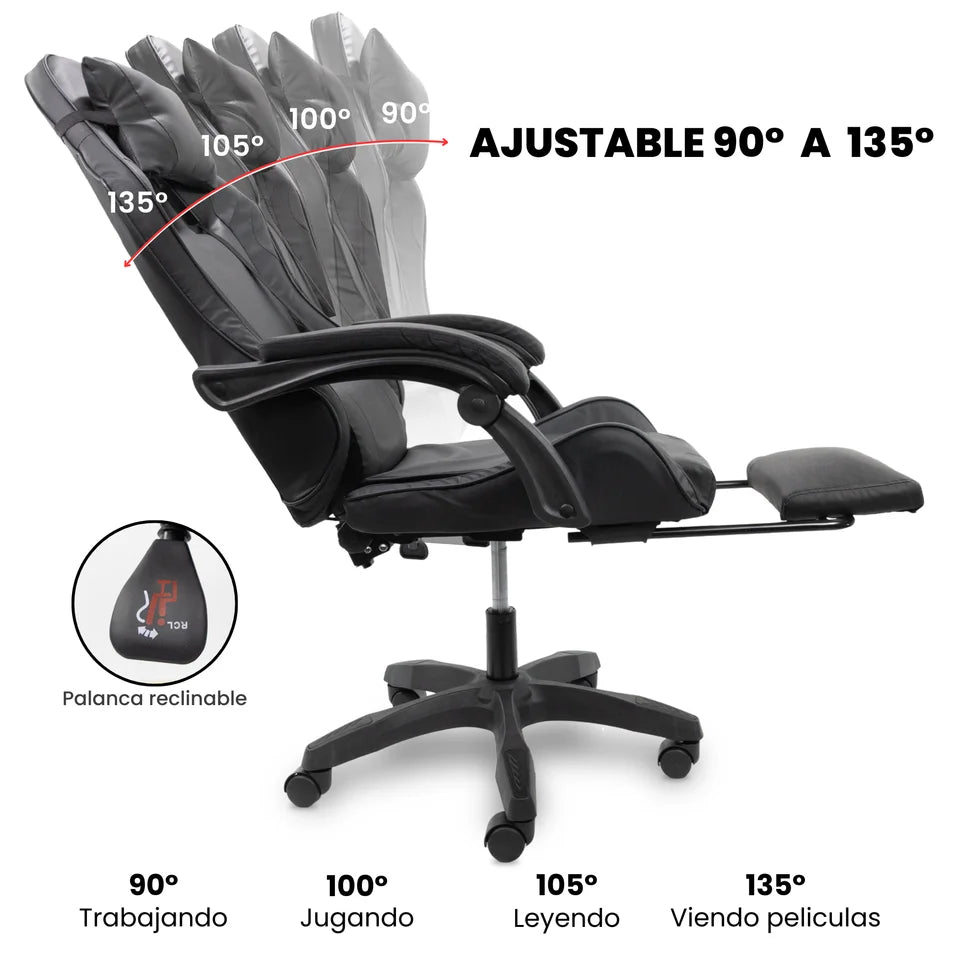 Silla Gamer y de Oficina Ejecutiva Ergonómica
