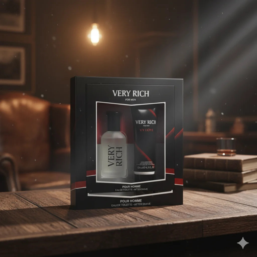 Set de perfume de 50 ml y loción corporal de 50 ml para hombre