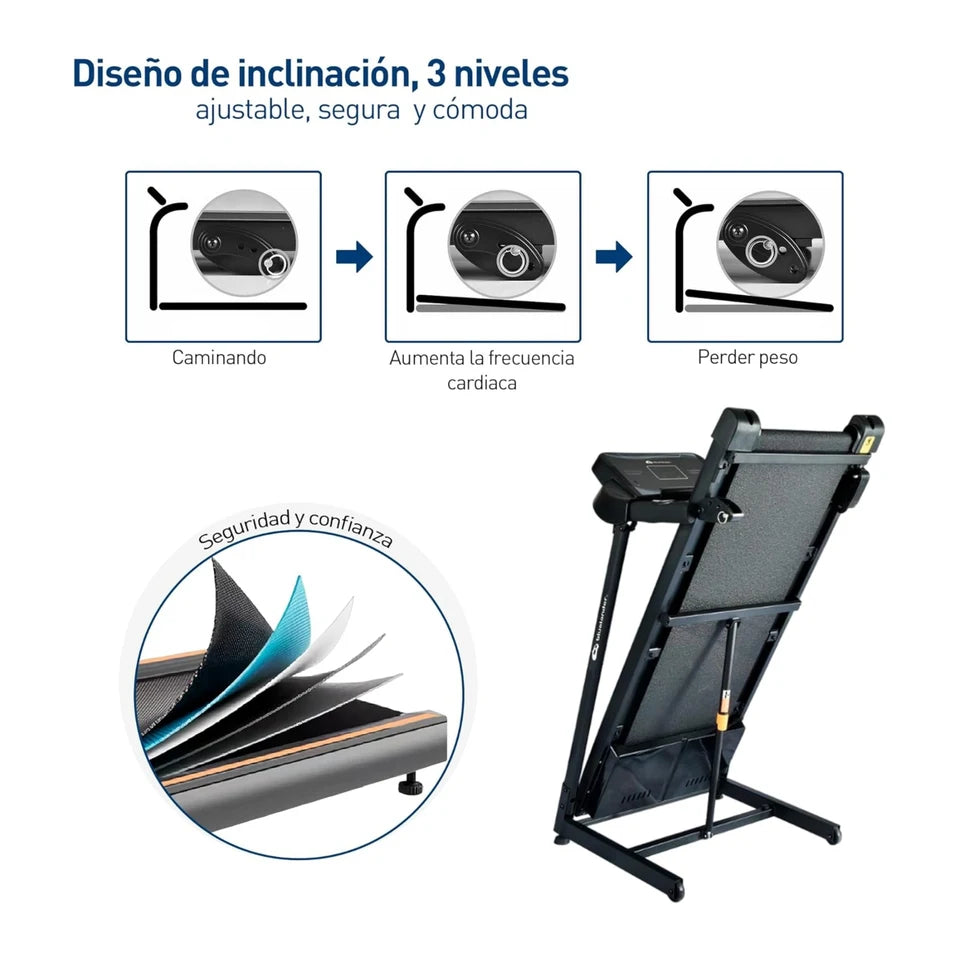 Caminadora Electrica Plegable 2.5 HP