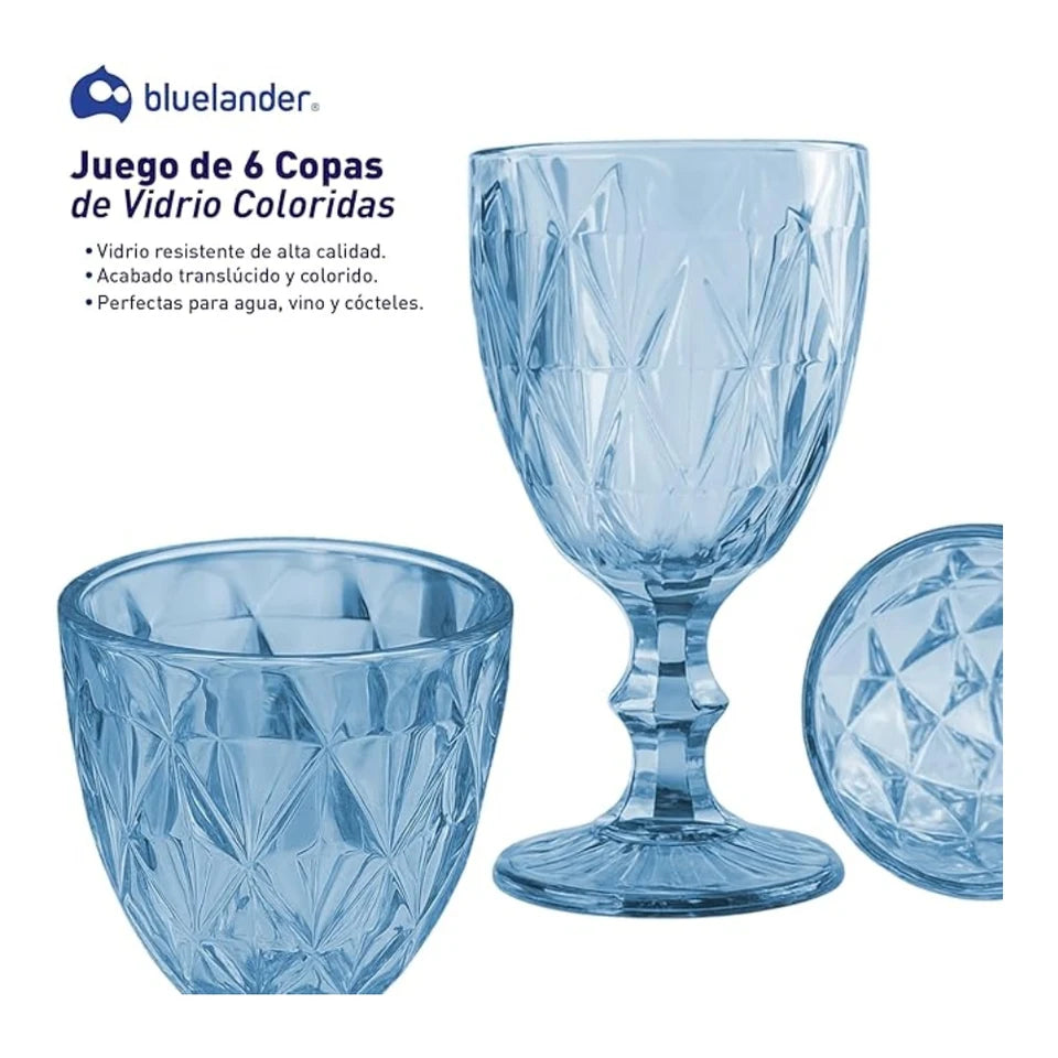 Juego de 6 Copas de Vidrio