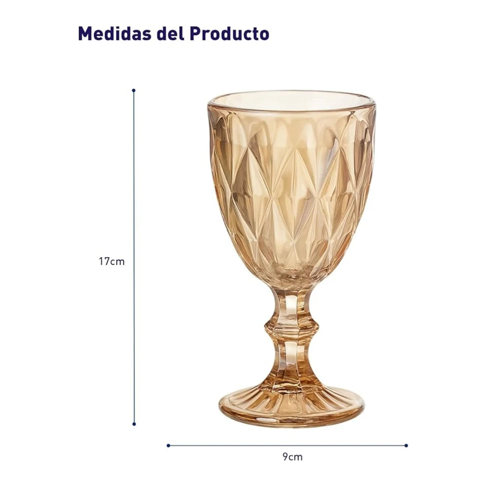 Juego de 6 Copas de Vidrio