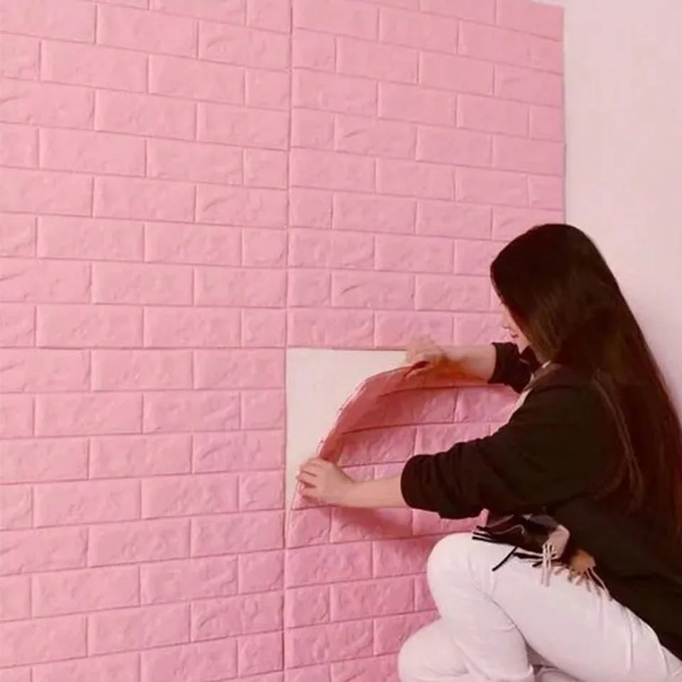 Pared Tridimensional 3D Pegada A La Pared