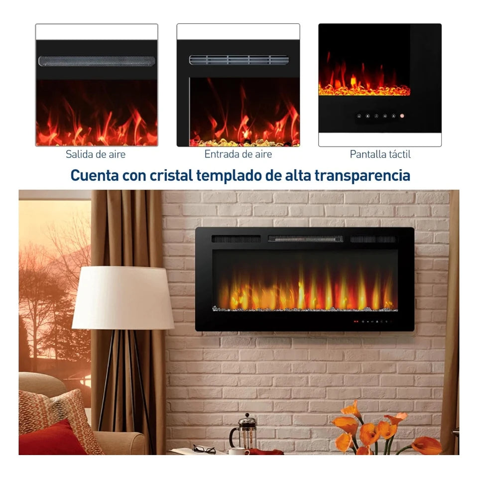 Calentador Chimenea Eléctrica Empotrable