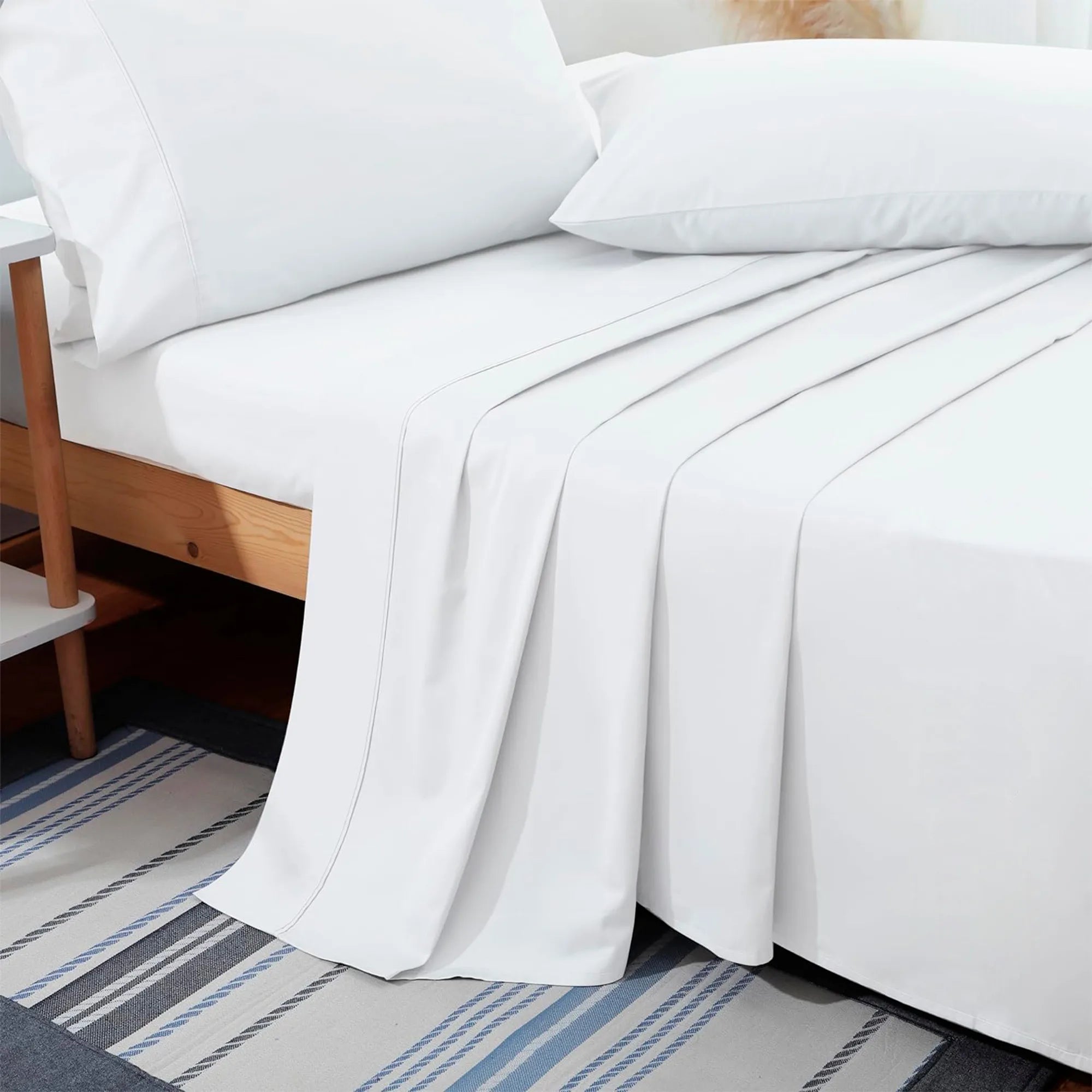 Bluelander Juego de Sabanas con Fundas para Almohadas