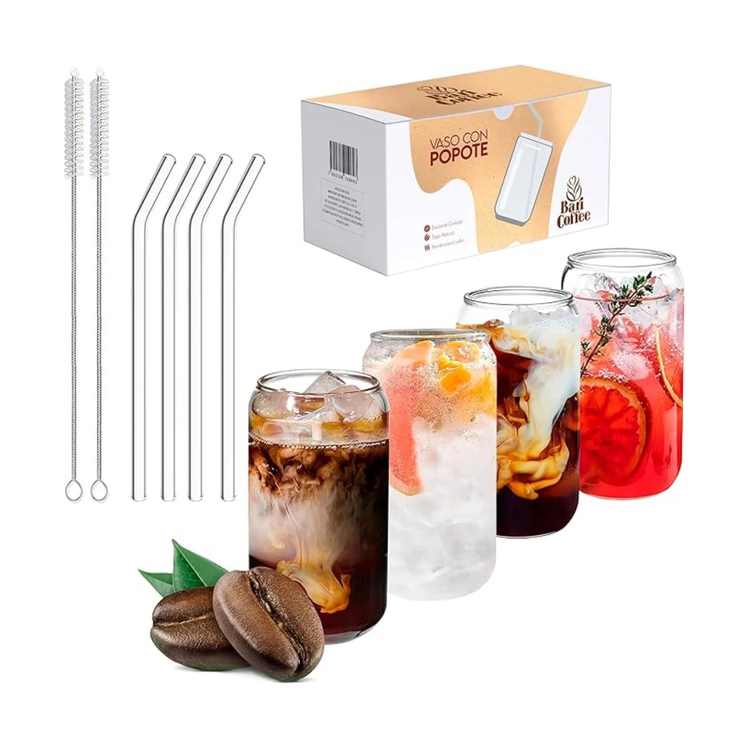 Baricoffee Vasos de Vidrio