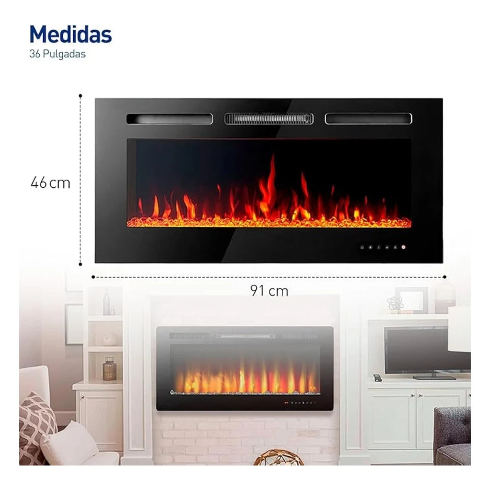 Calentador Chimenea Eléctrica Empotrable