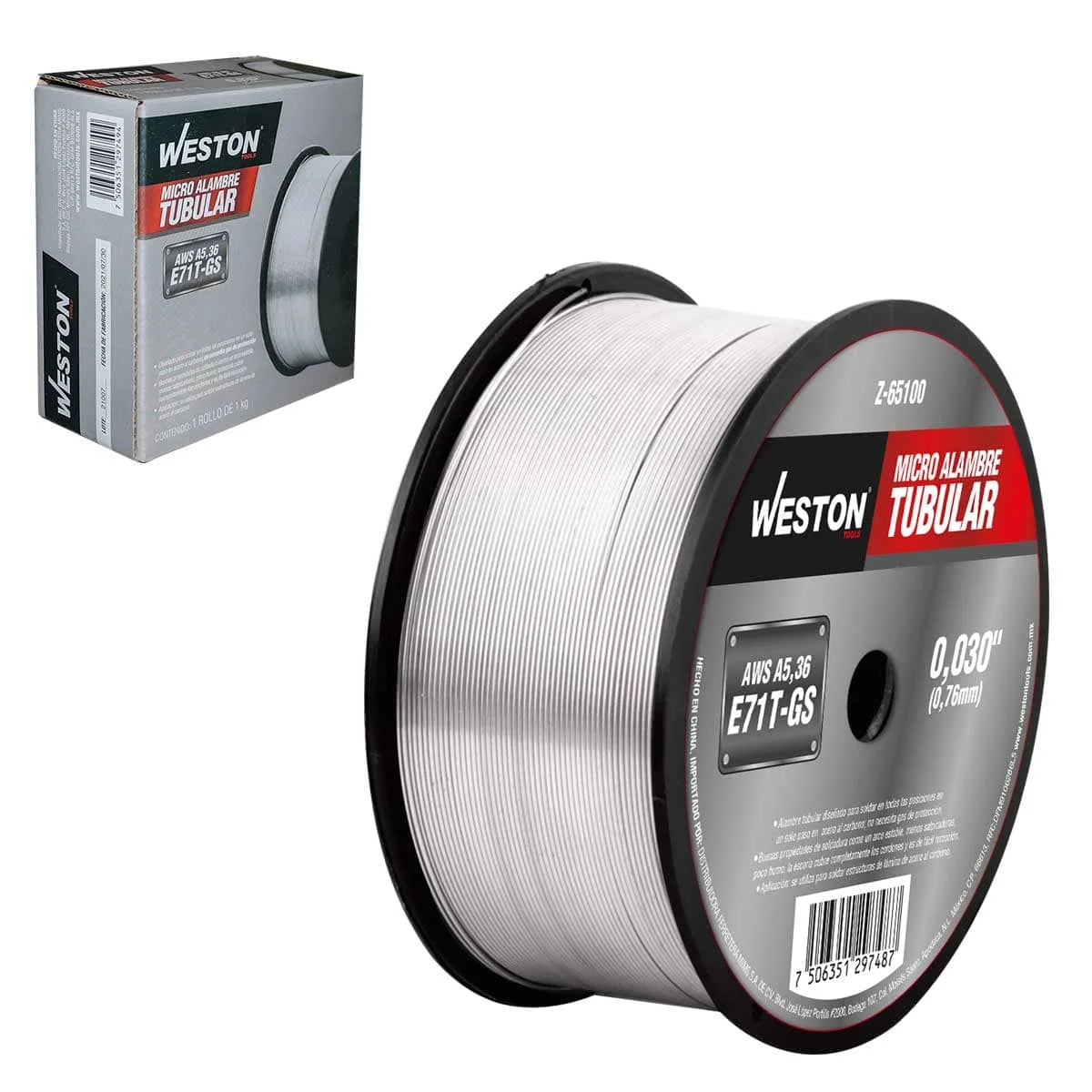 Rollo de Microalambre 1KG 7IT-GS .035" Weston Z65120