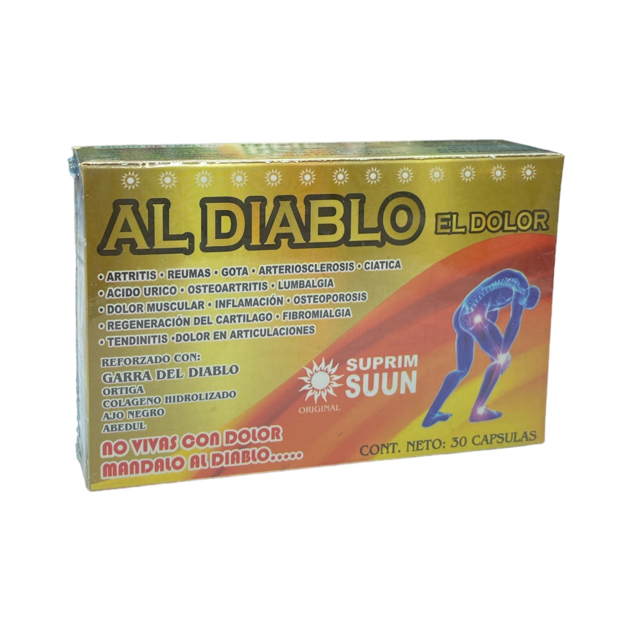 CAP AL DIABLO EL DOLOR  C/30 SUPRIM SUUN